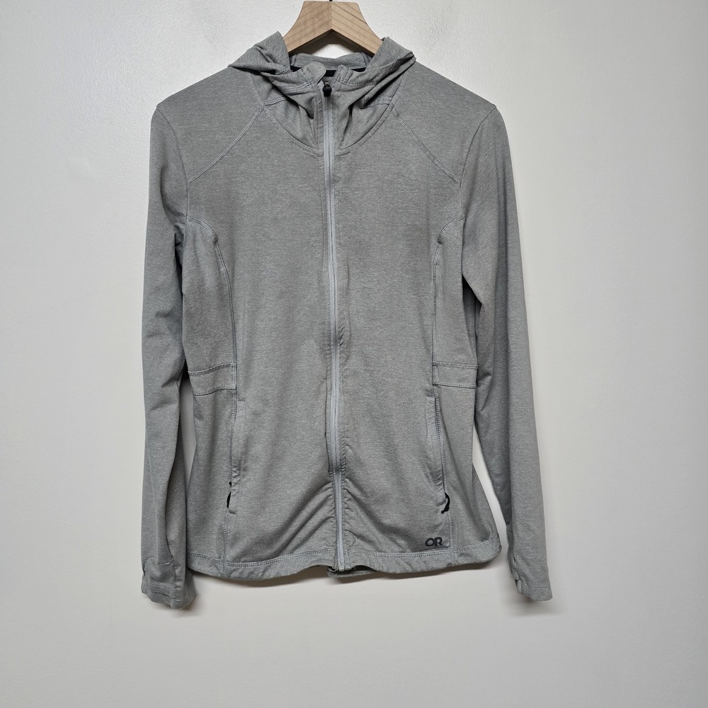 Outdoor Research Womens‎ Melody Full Zip Lightweight Hoodie Sz M Gray Gorpcore